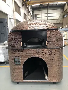 Round Household / Commercial Wood Fired Pizza Oven Professional P1-6-2