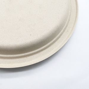 Assiettes jetables compostables en bagasse de canne à sucre, vaisselle écologique pour les fêtes, la restauration et les restaurants - Product Image 4
