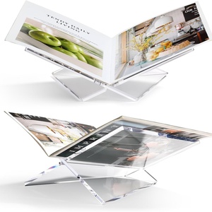 Soporte de Lectura de Acrílico Transparente, Expositor de Libros Abiertos para Revistas y Libros de Cocina - Product Image 5