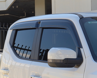 Parasoles exteriores negros para ventanillas de coche, protección contra sol y lluvia para Kia Tasman 2025 2026, protector solar para ventana