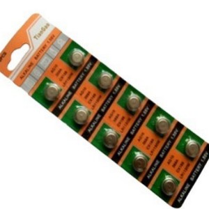 Yueli <b>Ag10</b> Button <b>Batteries</b> 1.5V Card Pack Silver Color For Electronics - Product Image 1