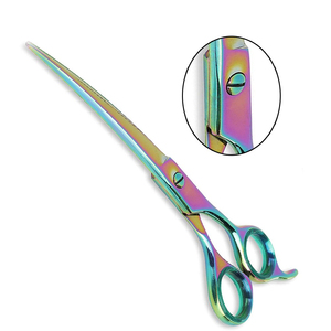 Kit de ciseaux de barbier pliables en acier inoxydable pour droitiers, avec tondeuse, rasoir, ciseaux à effiler et ciseaux de coupe pour usage en salon de coiffure - Product Image 3