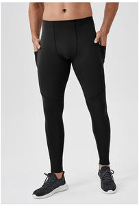 กางเกงออกกำลังกายไนลอนผู้ชาย เอวสูง กระชับ ยืดหยุ่น ระบายอากาศ แห้งเร็ว สำหรับฝึกซ้อม วิ่ง และเล่นกีฬา - Product Image 3