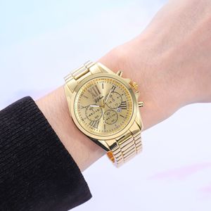 Nouvelle Collection : Ensemble de Montres Couple en Acier Inoxydable - Montre-bracelet Décontractée à Quartz Minimaliste avec Cadran à Chiffres Romains et Trois Cadrans, de Hangzhou - Product Image 5