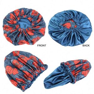 <b>Extra</b> <b>Large</b> Reversible Adjustable Satin Bonnet Women Double Layer Silk Sleep Cap for Daily Use With Curly Natural Hair Gift - Product Image 3
