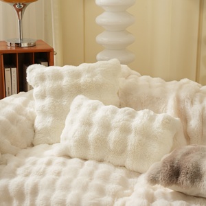 MÁS VENDIDO - Manta <span class=keywords><strong>de</strong></span> Felpa para Decoración del Hogar <span class=keywords><strong>de</strong></span> Invierno <span class=keywords><strong>60x60</strong></span>, Funda <span class=keywords><strong>de</strong></span> Cojín Suave y Esponjosa para Sofá, Cojines Decorativos para el Hogar - Product Image 3