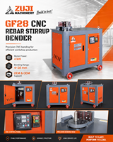 Machine à cintrer les étriers en acier au carbone automatique à haute productivité 380V, personnalisée en usine, GF28 CNC ZUJI, moteur 4kW