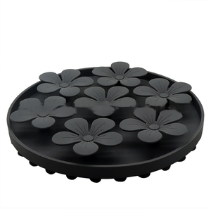 Tapis d'alimentation lente pour animaux de compagnie, rond, en silicone durable, nouveau design, avec ventouse antidérapante sur le dessus, pour aliments secs et humides - Product Image 5
