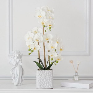 Fleurs artificielles <span class=keywords><strong>d</strong></span>'orchidée réalistes de haute qualité pour les <span class=keywords><strong>d</strong></span>écorations de mariage à la maison Techniques faites à la main Graduation de <span class=keywords><strong>prix</strong></span> favorable - Product Image 2
