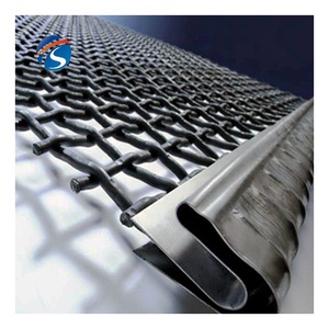 Bán Buôn 45 # 65Mn Thép Crimped Dây Lưới Màn Hình Cát Sỏi Mỏ Sàng Máy Nghiền Hooked Rung Màn Hình Lưới - Product Image 3
