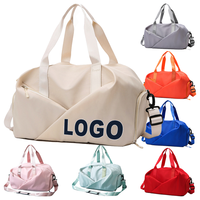 Sac de sport en toile personnalisé en gros avec logo thermocollé, sac à dos de voyage pour sports de plein air, grande capacité, rangement de bagages, style de luxe