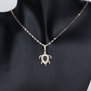 สร้อยคอทองคำ 18K ลายเต่าน่ารักสำหรับงานแต่งงาน ขายส่งสำหรับแบรนด์ดัง - Product Image 4
