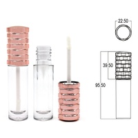 Emballage OEM, tube de brillant à lèvres en forme de goutte, tube de fard à paupières pailleté, étui pour rouge à lèvres liquide imperméable, flacon de correcteur de maquillage