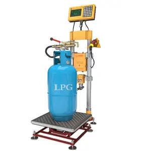 Automatic LPG Gas Cylinder Refilling Scale Different Nozzles Different Valves