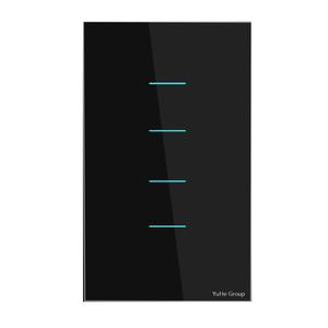 Interrupteur mural à commande tactile YuHe Group 10A 230V, design minimaliste, verre trempé, IP20, 1 voie - Product Image 2
