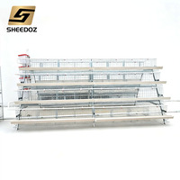 Équipement avicole de type A pour poules pondeuses en cages, alimentation en cage, élevage, cages à batterie à niveaux pour l'élevage de poulets