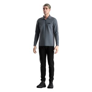 Camiseta Táctica de Poliéster Sublimado de Diseño, Camiseta Polo de Manga Larga para Hombre, Cuello Alto, Cierre de Cremallera de Alta Calidad - Product Image 5