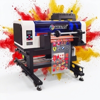 Imprimante UV DTF A3 haute vitesse avec tête EPSON Xp600 30 cm pour petites entreprises, idéale pour les enveloppes de gobelets UV DTF avec cycle d'encre blanche