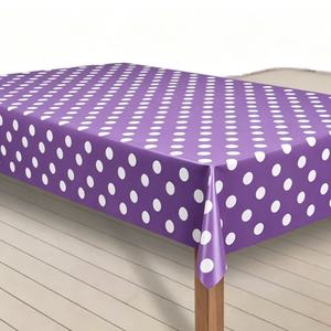 Nappe d'extérieur en PVC durable et lavable de la marque <span class=keywords><strong>Laro</strong></span>, imprimée sur mesure, motif géométrique à pois jaunes, modèle G07 - Product Image 3