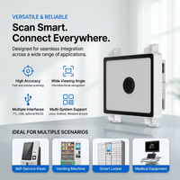 Module de lecture de codes-barres QR intégré personnalisé WCMI USB TTL UART pour machine de billetterie, casier intelligent, services OEM multilingues, certifié FCC CE RoHS