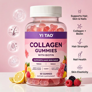 Gummies de biotine et collagène haute puissance OEM avec vitamine C pour soutenir les cheveux, la peau et les ongles, améliore l'élasticité de la peau, maintient la santé des articulations - Product Image 6