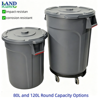 Bac de Rangement Vertical Amélioré en Plastique PP Incassable et Écologique avec Couvercle et Base à Roulettes Mobiles en Option pour Recyclage Commercial