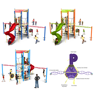 Structures de jeux pour enfants, aire de jeux extérieure, toboggan tubulaire, escalade en spirale, équipement de terrain de jeux pour enfants, grand équipement de divertissement certifié Cywgm-20 - Product Image 5