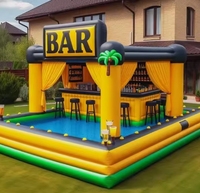 Pvc piscine gonflable jouer famille Bar eau flottant barre tente maisons arrière-cour fête événement