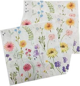 Santian 2 Katlı Çevre Dostu Kağıt Peçeteler, Dekupaj Kesim Tasarımı için Çantalı Stil Özel Baskılı ve Logo Seçenekleriyle - Product Image 4