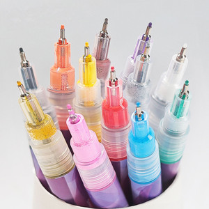 Wholesale 12 Colors Nail Painting Graffiti <b>Pen</b> Plastic Waterproof Drawing Liner Brush Marker <b>Pen</b> Nail Art Graffiti <b>Pen</b> - Product Image 5