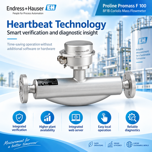 เครื่องวัดอัตราการไหลแบบโคริโอลิส Endress+Hauser Proline Promass F 100 8F1B รุ่นพรีเมียม ความแม่นยำสูง สำหรับวัดอากาศและก๊าซ ผลิตจากสแตนเลส OEM - Product Image 3