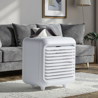 Nouveau ventilateur USB sans pales 2025 avec lumière UV, moteur DC, contrôle tactile, minuterie, mini, design élégant, électrique, faible bruit, 3 vitesses, portable