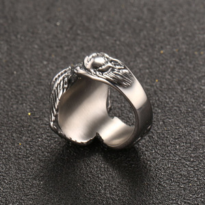 Fashion Men's <b>Ring</b> With Wings Design <b>Titanium</b> Steel SA1082 Gift Jewelry - Product Image 2