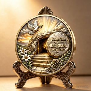 <span class=keywords><strong>Non</strong></span> c'è amore più grande di questo - Moneta commemorativa in oro, moneta religiosa cristiana da collezione, regalo souvenir della fede - Product Image 2