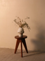 Meubles de salon modernes, meubles européens pour enfants, tabouret de salon, pouf, chaise élégante pour enfants, tabouret en bois brun