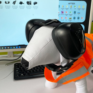 3つのサイズのHQペット犬のイヤーマフ: 大、中、小。犬用耳マフ屋外用抗恐ろしいペットイヤーマフ - Product Image 1