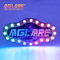 Enseigne LED 3D personnalisée pour l'extérieur, vente en gros d'enseignes LED personnalisées, enseigne lumineuse, panneau d'affichage LED pour la publicité