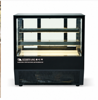 Vitrine à gâteaux à angle droit (sur table) avec refroidissement par air, contrôle numérique et dégivrage automatique