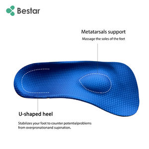 बेस्टार 3/4 उपयुक्त मेहराब समर्थन इनसोल फ्लैट फुट सुधार ऑर्थोटिक जूते के दर्द से राहत देने के लिए - Product Image 4
