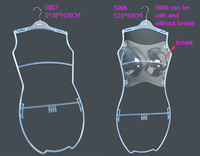 Ensemble soutien-gorge et sous-vêtements, plastique transparent et personnalisé, à la mode