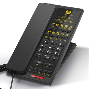 Téléphone <span class=keywords><strong>fixe</strong></span> filaire personnalisé avec façade plate pour hôtel, système téléphonique de haute qualité pour projets hôteliers, prix usine OEM ODM - Product Image 5