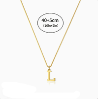 Collier en acier inoxydable Alphabet K pour hommes et femmes, style ethnique, collier de couple, accessoires transfrontaliers