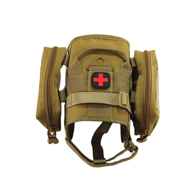 1000d Nylon Fabric Tactical Vest Dog Clothing Harness Backpack Tactical Dog Vest Harness with MOLLE
