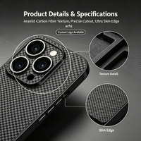 Coque de téléphone en fibre de carbone haut de gamme 2026 en promotion pour iPhone séries 12/13/14/15/16, logo personnalisé, épaisseur 0,5 mm, pour anniversaire/fêtes/festivals