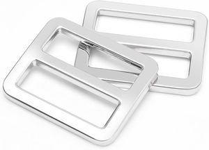 Coobigo Pcs Adjustable Buckles Metal Slider Buckles Tri Glide Slide Strap Adjuster For Shoulder Bag <b>Handbag</b> Dog Collar Backpack - Product Image 1