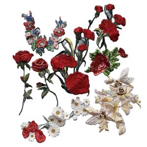 Рекламный подарок «Сделай сам», одежда, шитье, обивка с розами, аппликация, аппликация, вышивка, украшение, пришив на платье, цветочные патчи - Product Image 1