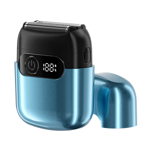 Afeitadora Eléctrica Portátil Recargable CITICITY de Triple Cuchilla, Venta Directa de Fábrica, Duradera, con Carga USB, Roja y Azul, para Hombres - Product Image 1