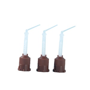 Conector de tubo mezclador Ouwen de plástico marrón y blanco para pistola de pegamento termofusible, uso en bricolaje - Product Image 3