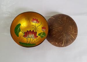 Bols en noix de coco polis multicolores écologiques et minimalistes, design nouveau et abordable pour la vaisselle de cuisine à domicile, Vietnam - Product Image 6