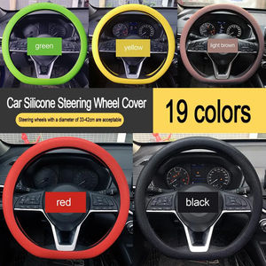 Funda de silicona para volante de coche, antideslizante, absorbente del sudor, universal, para las cuatro estaciones, delgada, suave, de 33-42 cm. - Product Image 4